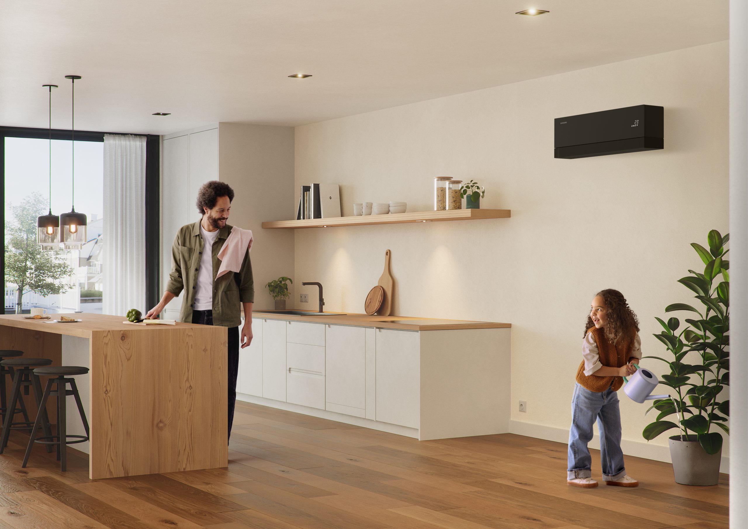 Küche - zwei Personen Küche - zwei Personen mit windfree klimagerät - kein windzug